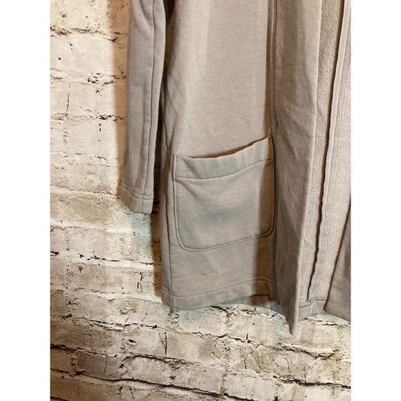 Free Fly Sweater Womens Small Bamboo Gray Open Front Cardigan Pockets Capsule - Picture 5 of 13